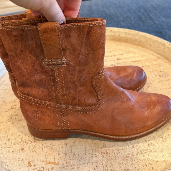Frye Leather moto boots short - Picture 3 of 10